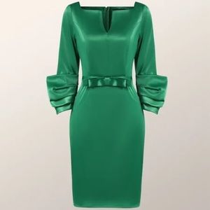 Koandaily Green Satin Formal Dress